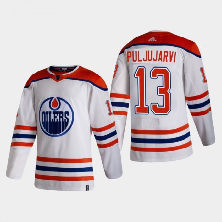 Herren Eishockey Edmonton Oilers Trikot Jesse Puljujarvi 13 2020-21 Reverse Retro Authentic